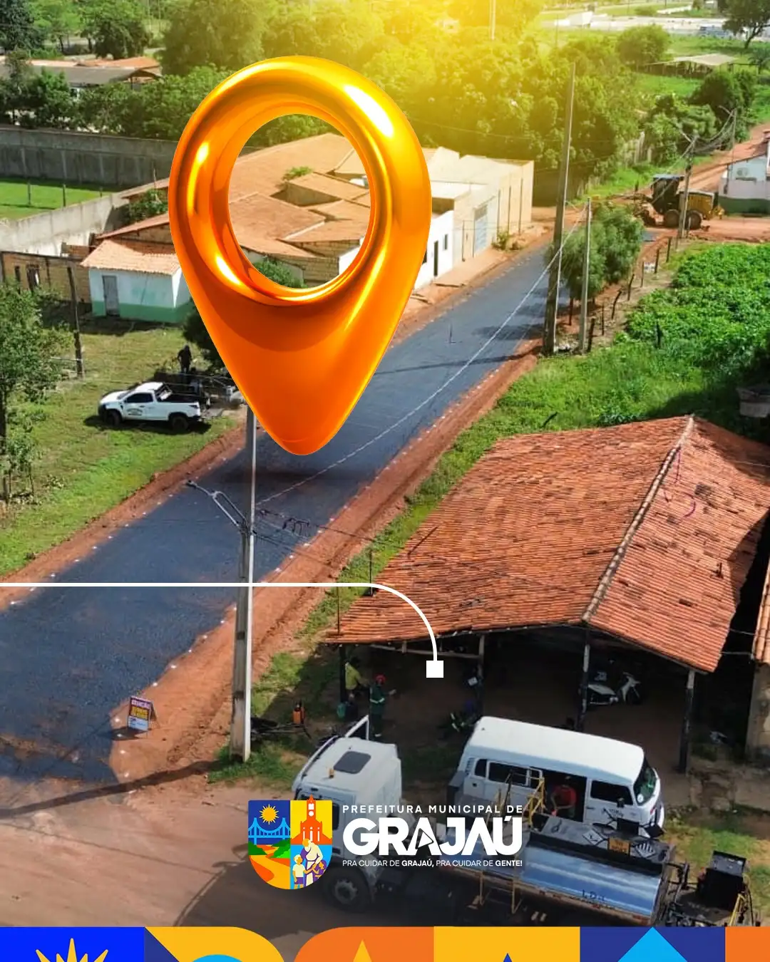 Foto 1 – Pavimentação chega à bairro da Expoagra e amplia mobilidade urbana em Grajaú