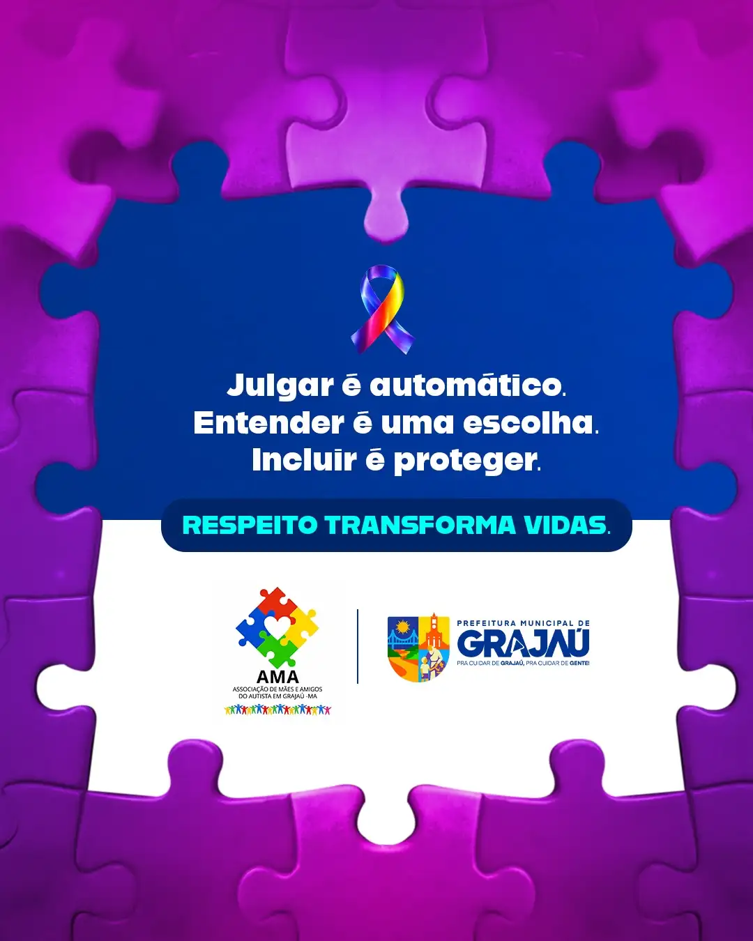 Foto 1 – Prefeitura de Grajaú reforça importância da empatia e inclusão no Abril Azul